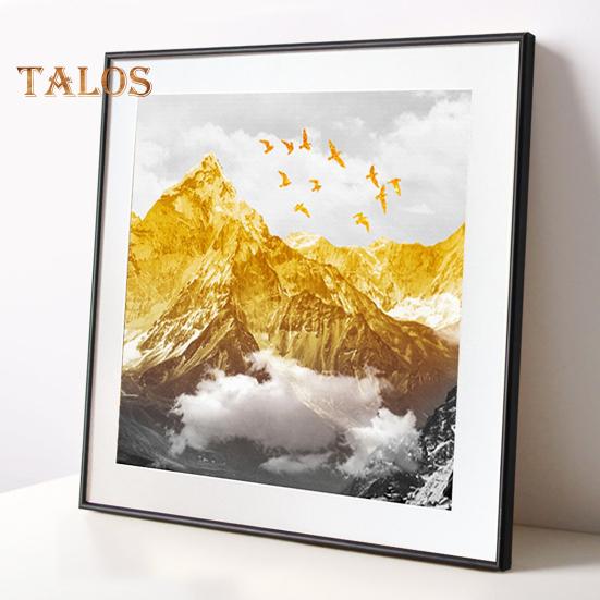 10/12-дюймовая настенная фоторамка из прозрачного оргстекла, держатель для фотографий из алюминиевого сплава, домашний офис, подвесная настольная декоративная металлическая рамка для показа фотографий