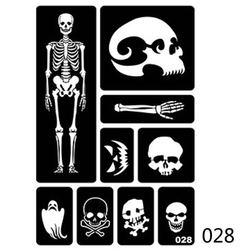 40 стилей, маленькие трафареты для татуировок с аэрографом для женщин и детей, шаблон для рисования, трафарет для татуировки хной для рисования, блестящие татуировки