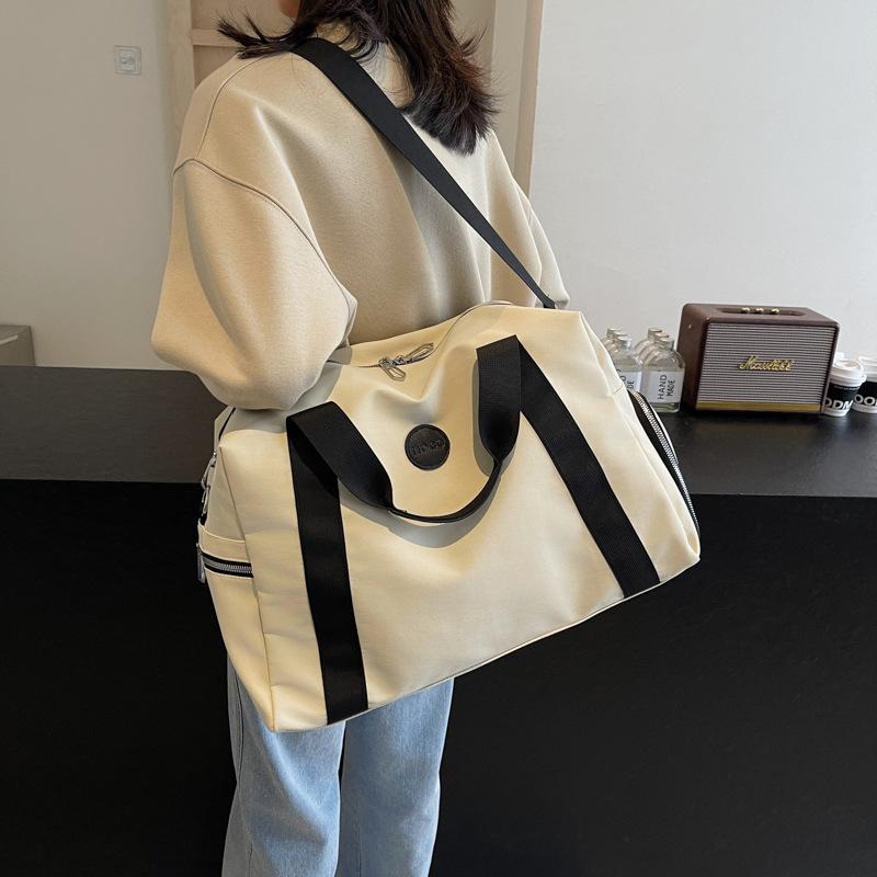 Мужская и женская повседневная дорожная сумка большой вместимости для поездок на работу, простая в хранении, может использоваться для крепления обувного отсека, багажная сумка