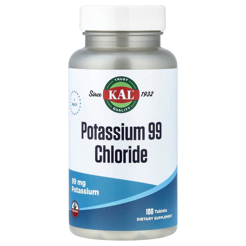 KAL Potassium 99 Chloride 99 mg, 100 Tablets