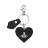 Vivienne Westwood 8203011wu Om0014 N403 Saffiano Hammered Orb Mirror Heart Key Ring