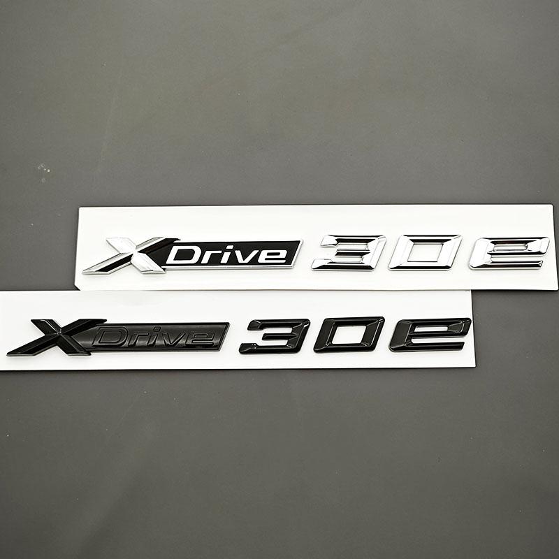 3D ABS Car Styling Rear Trunk Badge Side Fender Emblem Logo XDrive 30e XDrive Sticker For BMW X2 X3 G01 F39 Exterior Accessories