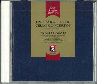 CD КАСАЛЬС - Дворжак и Элгар: Виолончельные концерты TOCE7813 EMI Japan Оби Классика Б/у
