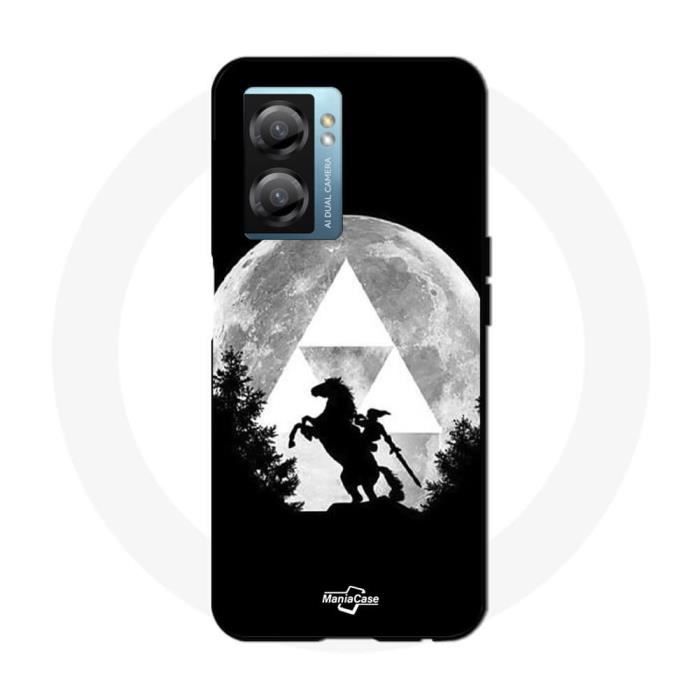Чехол - Maniacase - Oppo A77 5G - Легенда о Зельде - Мягкий - Черный