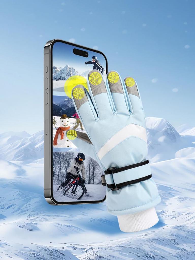AISHITE Winter Ski Cycling Motorcycle Full Finger Smartphone Long Fleece for and Outdoor Unisex Gloves, Gloves, Gloves, Gloves, Compatible,