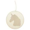 Embroidery Suspension Wooden Unicorn Head 22cm