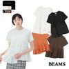 BEAMS HEART Асимметричный топ с баской Женский Белый Повседневная блузка Япония