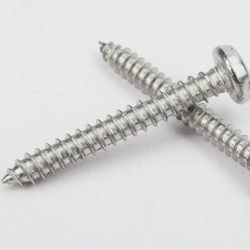 Оцинкованные закаленные саморезы с плоской головкой M1.7/M2/M3/M4/M5