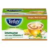 Tetley Ginger Mint & Lemon Green Tea 50 Teabags 100% Plastic-Free Immune Boosting Beverage