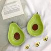 1 Pcs Cute Avocado Ceramic Plate Tableware Dessert Plate Snack Salad Bowl Photo Props Serving Restaurant Supplies