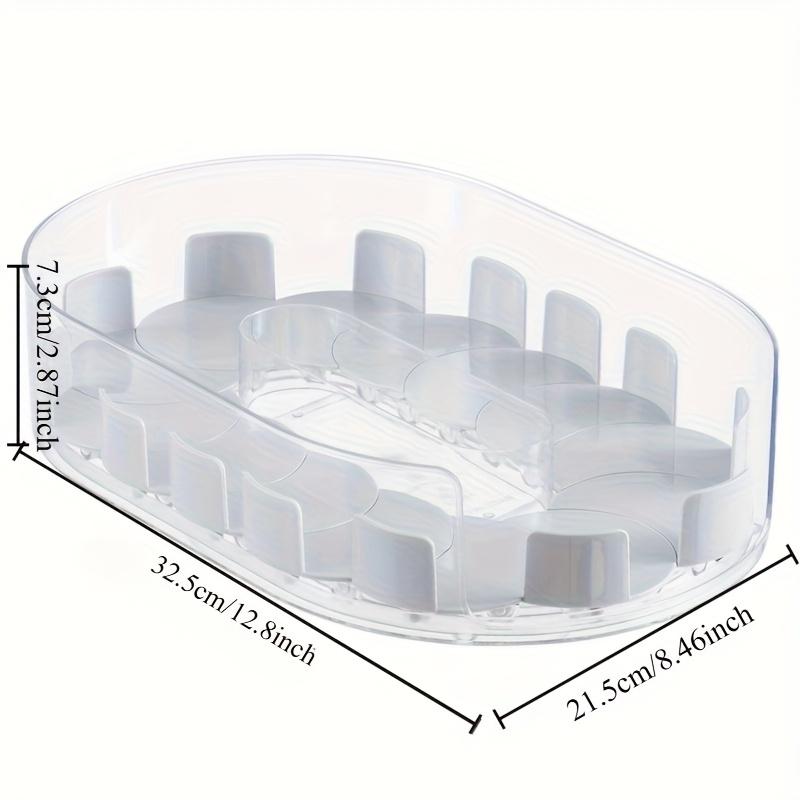 Beer Beverage Storage Tray 360 Rotating Removable Organizer Beer Holder Turntable Organization For Fridge Cosmetics Storage