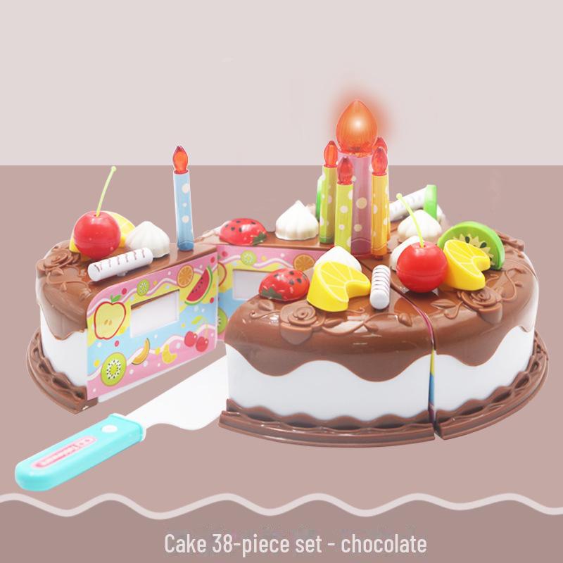 Детский игровой набор для нарезки торта и фруктов — забавные кухонные игрушки для детей 3 лет