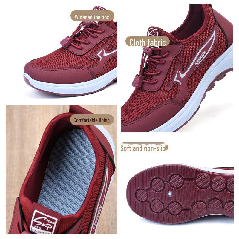 Женские весенние кроссовки для ходьбы 2024 года — мягкие, легкие, дышащие повседневные кроссовки для пожилых и матерей среднего возраста