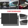 Double Layer Car Sun Shade Side Window Curtain UV Protection Mesh Curtains Accessories Car Magnetic Front Rear Window Curtain