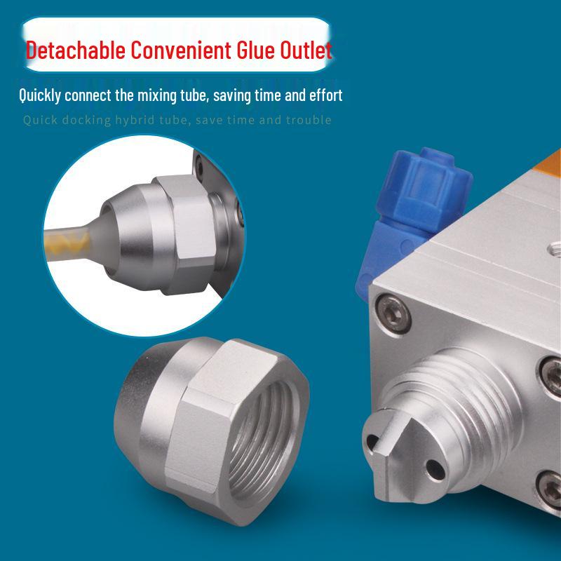 MY3242D Single Cylinder Back Suction AB Double Liquid Dispensing Valve with Adjustable 1:1 or 3:1 Precision Dispensing Volume