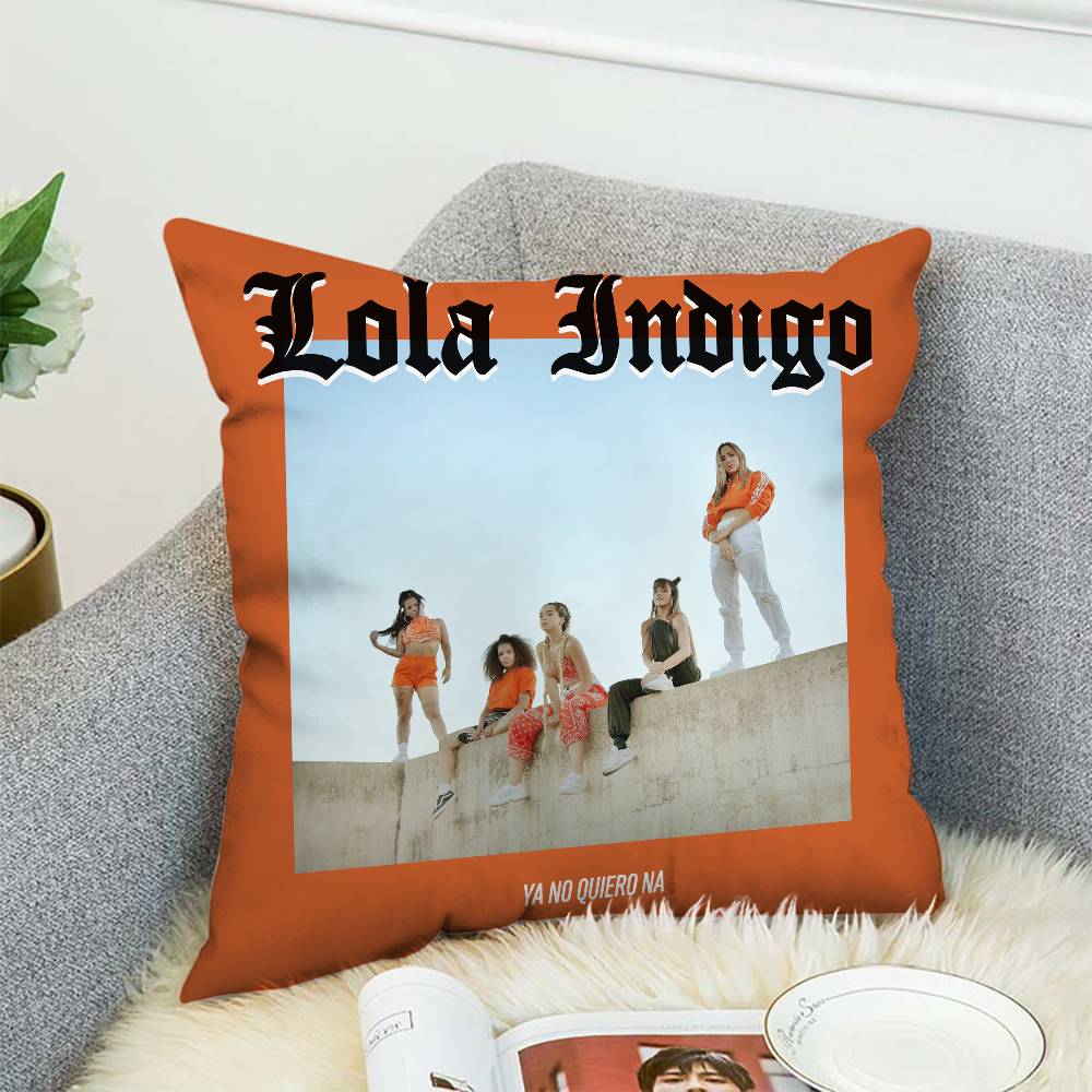 L-Lola I-Indigo Pillow Case Album Case Sofa Decorative Home Double-sided Printing Short Plush Cute Cushion Cover