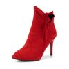 Fashion Ankle Boots for Women 2024 Spring Autumn Casual Short Ankle Boots Female Party Shoes Red Grey Black Heels Large Size