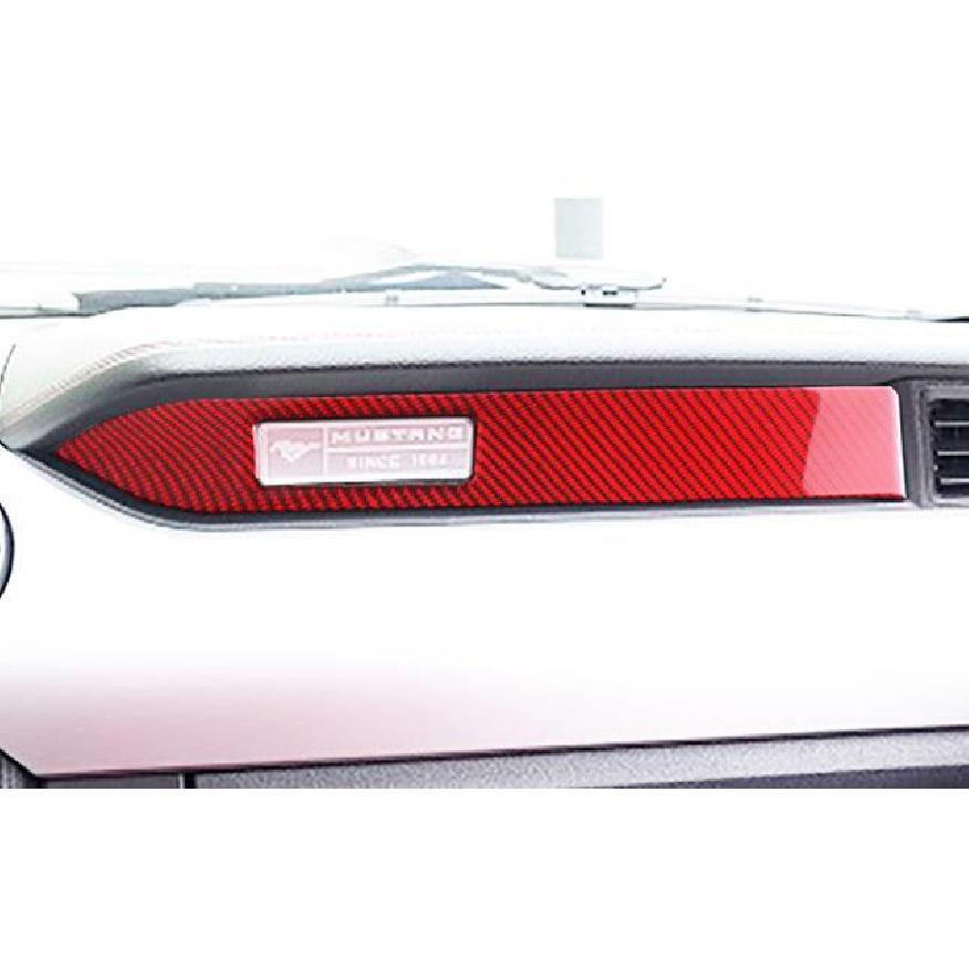 Наклейка из углеродного волокна для приборной панели автомобиля, декоративная полоса для внутренней отделки, рамка для Ford Mustang 2005-2022