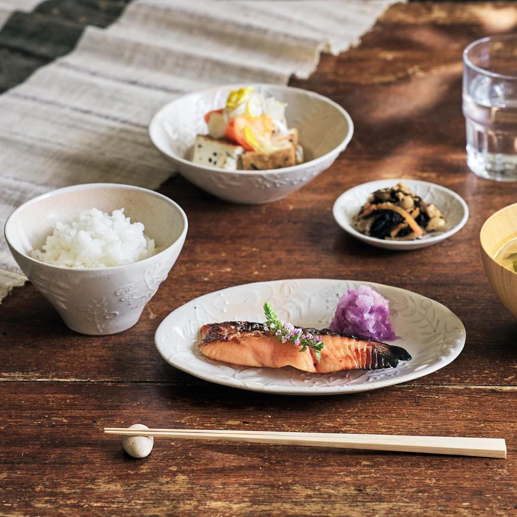 Aito Seisakusho Овальная тарелка с бортиком для микроволновой печи и посудомоечной машины Сето 19 x 13 Сделано в Номер продукта 111231 Тарелка "Ха Гохонте", Безопасная, Белая, Посуда, Прибл.. см,