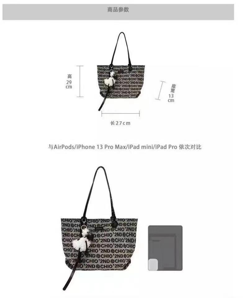 2024 Осень Винтаж Большая вместимость Премиум Sense Commuter Студенческая Универсальная Сумка через плечо из холста Ручная женская сумка