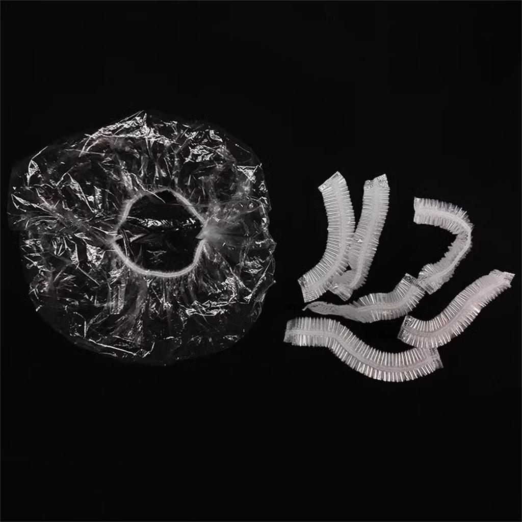 100 шт одноразовая шапочка для душа утолщенная бытовая женская водонепроницаемая банная шапочка для волос