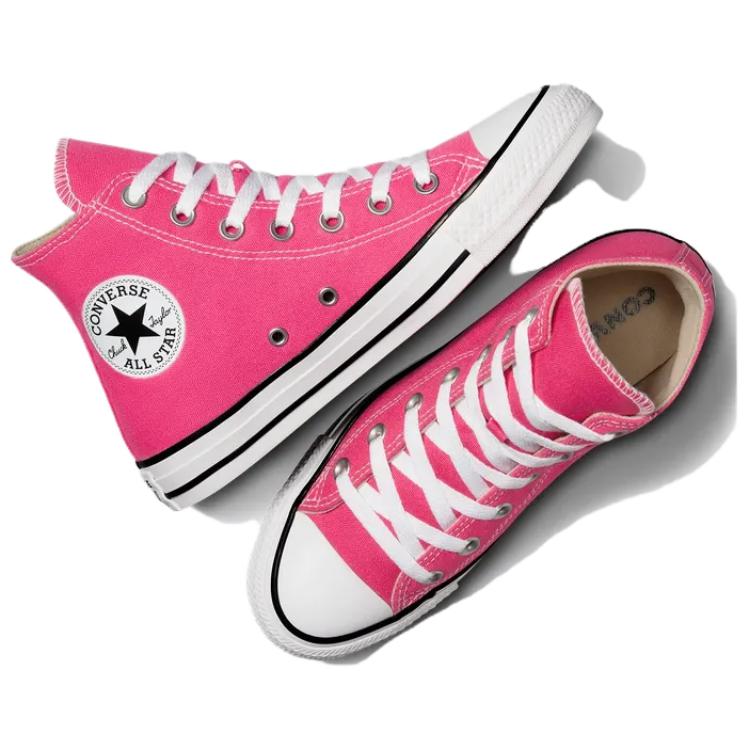 Converse Chuck Taylor All Star Comfortable Versatile High-Top Canvas Shoes Unisex Sneakers Pink A08136C