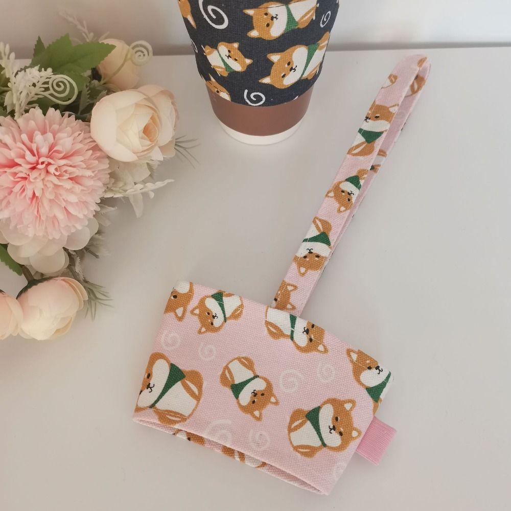 Handheld Water Bottle Carry Bag Cartoon Printing Cup Sleeve Portable Water Cup Pouch  Children