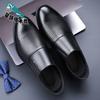 Men's Business Dress Leather Shoes Punched Breathable Men's Shoes Hollow Foot Shoes Versatile Leather Shoes