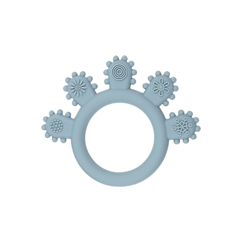 Детский силиконовый прорезыватель для зубов, успокаивающий жевание, предотвращающий плач и беспокойство, пищевой, можно жевать, чтобы предотвратить прием пищи