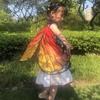 Props Costume Dress Asymmetrical Shoulder Straps Butterfly Wings Cape Butterfly Wings Fairy Wing