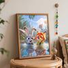 Disney Zootopia Judy Nick oil painting art set handmade diy gift home decoration