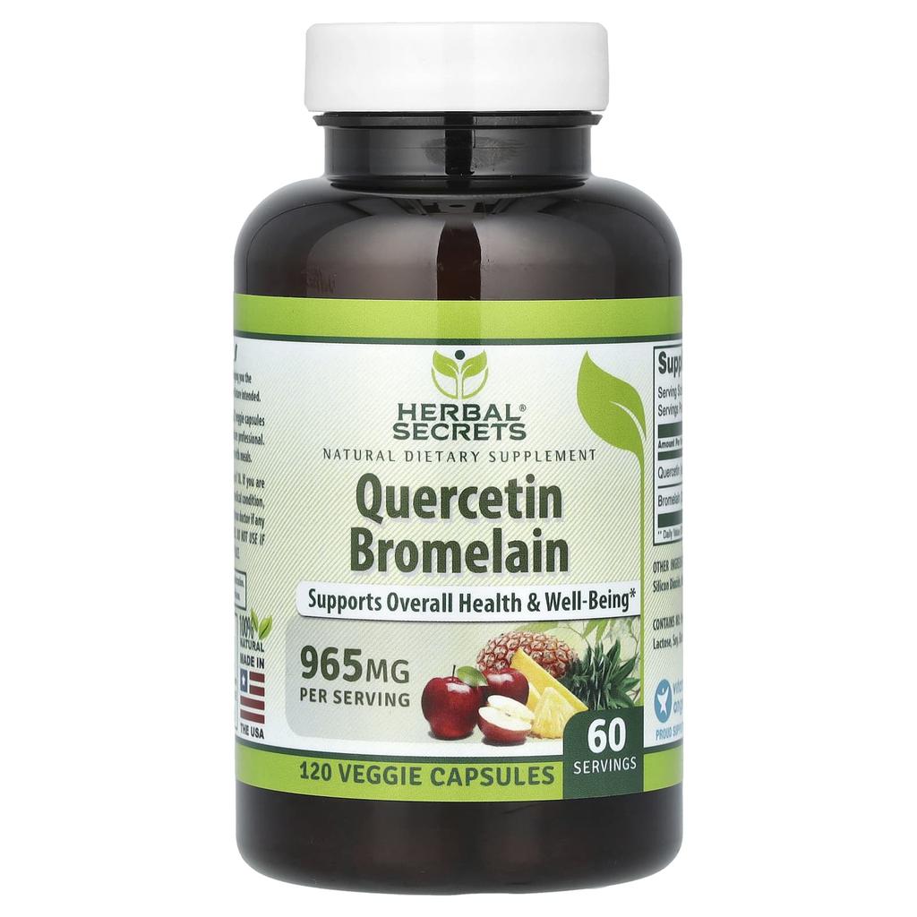 Quercetin Bromelain, Veggie Capsules 120