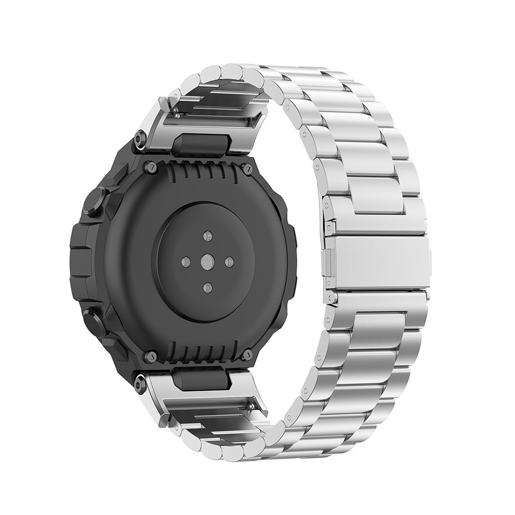 Ремешок для часов из нержавеющей стали, совместимый с сменным ремешком для часов Huami Amazfit T-Rex T-Rex Pro