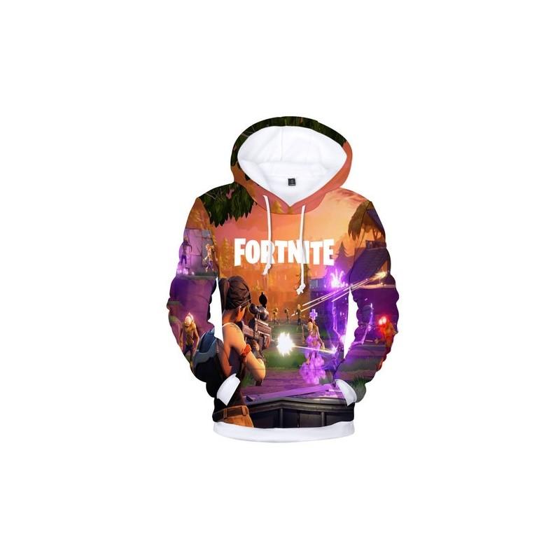Толстовка-куртка с 3D-печатью Fortnite Battle, свитшот, материал спандекс, круглый вырез, хип-хоп стиль