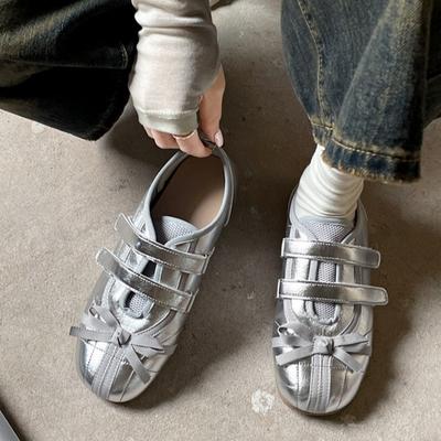 Мода 2025 Новые весенние туфли-балетки Мэри Джейн с перекрестным ремешком Женская мода Элегантный круглый носок Дамские удобные туфли-балетки с мягкой подошвой