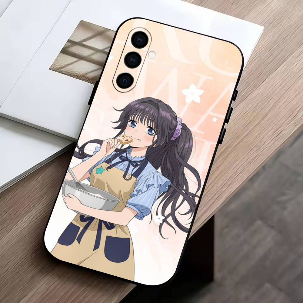 Kaoruko W-Waguri Чехол для телефона для Samsung Galaxy A73, A72, A71, A70, A53, A52, A51, Другие Мягкий черный чехол