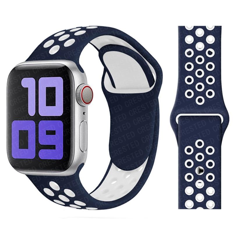 Ремешок для Apple Watch Band 7 SE 41 мм 45 мм 44 мм 40 мм 38 мм 42 мм спортивный силиконовый мягкий браслет аксессуары для Iwatch Series 6 SE 5 4 3 2 женщины мужчины