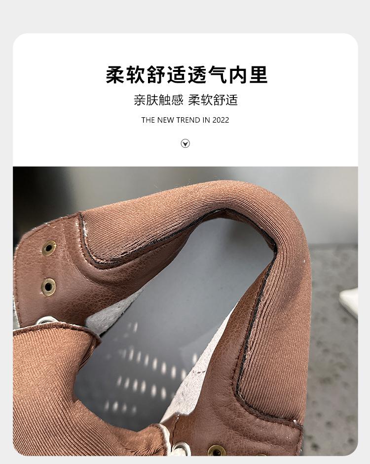 Summer hollow breathable cool boots women's genuine leather perforated Martin boots with increased height inside casual short boots