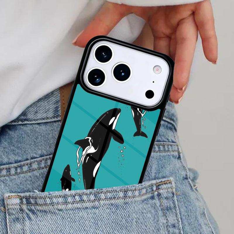 Чехол для телефона Косатка Орка для iPhone 17ProMax 12 13 14 15 16e 17 Pro Max Plus Air Cover