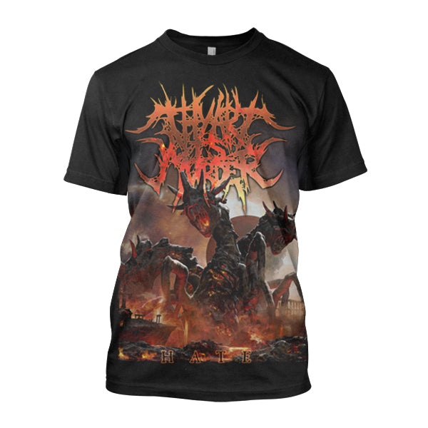 Футболка с принтом Thy Art Is Murder Хлопковая Унисекс Летняя С коротким рукавом Модный бренд Футболка Роскошная Повседневная Винтаж Ретро