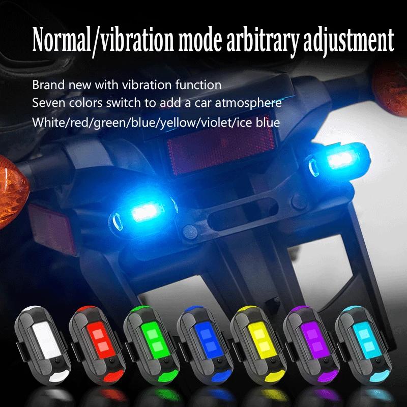 1 шт., дистанционный светодиодный RGB-предупреждающий фонарь для предотвращения столкновений, магнитный мини-сигнальный фонарь для дрона, стробоскоп, 7-цветный индикатор для мотоцикла