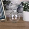 Transparent PET Christmas Tree Ornament - 6cm & 8cm DIY Hollow Plastic Ball Pendant