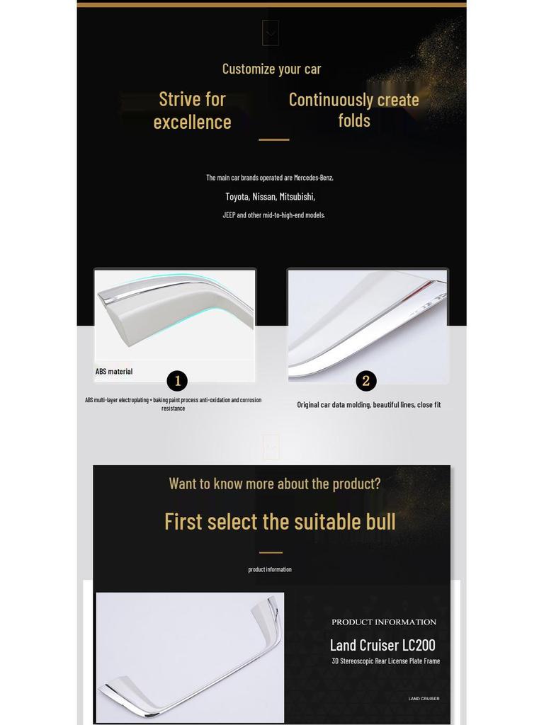 Rear License Plate Frame for Land Cruiser: 3D Photo Holder for Off-Road Vehicle Enhancement