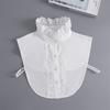 Elegant Shirt Detachable Collar High Stand White Fake Collar for Woman Button Down Adjustable False Collar Accessories