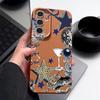 Чехол с узором "Леопардовая Звезда Диско-Шар" Для Samsung Galaxy A57 A56 A55 A54 5G A37 A36 A35 A34 A17 A16 A15 A14 Кожаная Текстура Силиконовая Крышка