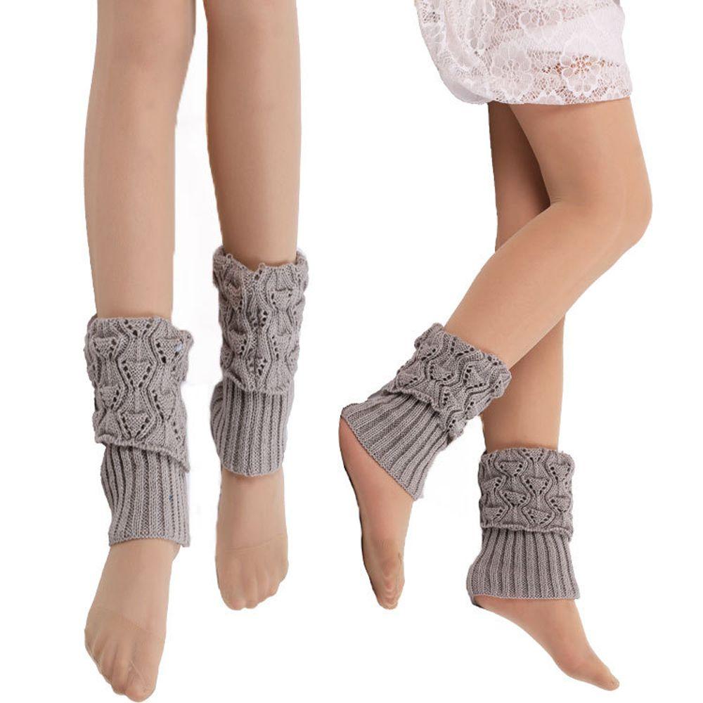 1 Pair Winter Crochet Knit Women's Fashion Leg Warmers Boot Socks Boot Cuffs Foot Cover