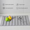 Non-Slip Dish Drying Mat Portable Drain Pad Durable Collapsible Mat  Bar