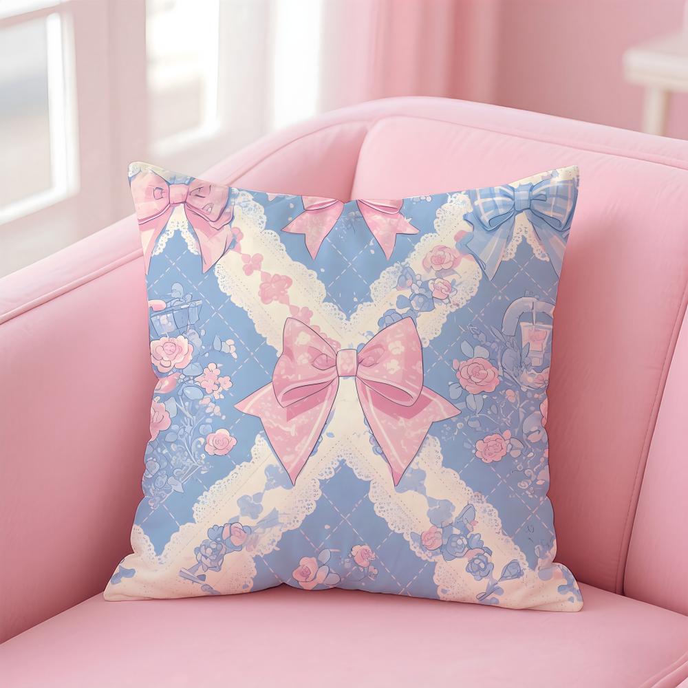 Colorful checkered pattern Cushion Cover Pillow Case Soft Skin Friendly Fabric Comfort Concealed Zipper