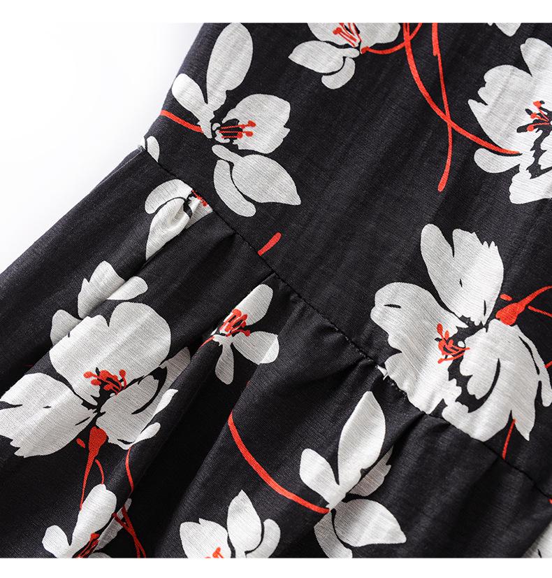 Nanyou Лен Tencel Платье миди с завязкой на талии, с коротким рукавом, элегантное женское для отпуска