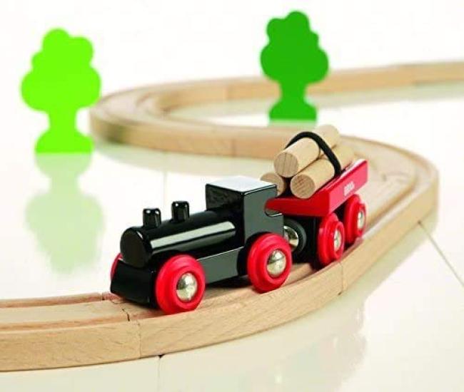 BRIO Small Forest Basic Rail Set 18 Возраст 2 и старше Игрушка деревянная 33042 [Всего деталей] (Поезд Железнодорожный)